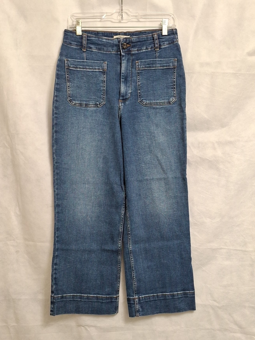 Bagatelle Collection Straight-Leg Women's Denim Jeans in Medium Blue